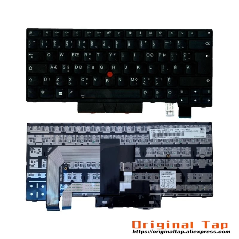 CFA Canadian French Keyboard for Lenovo Thinkpad T470 A475 T480 A485 01AX365 01AX406 01AX447 01HX300 01HX340 01HX380