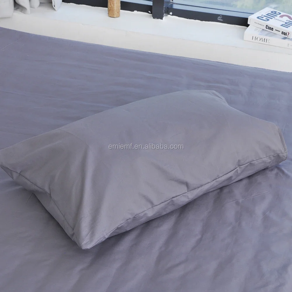 Grounding pillow, luxury series, very soft 10% silver fiber grey