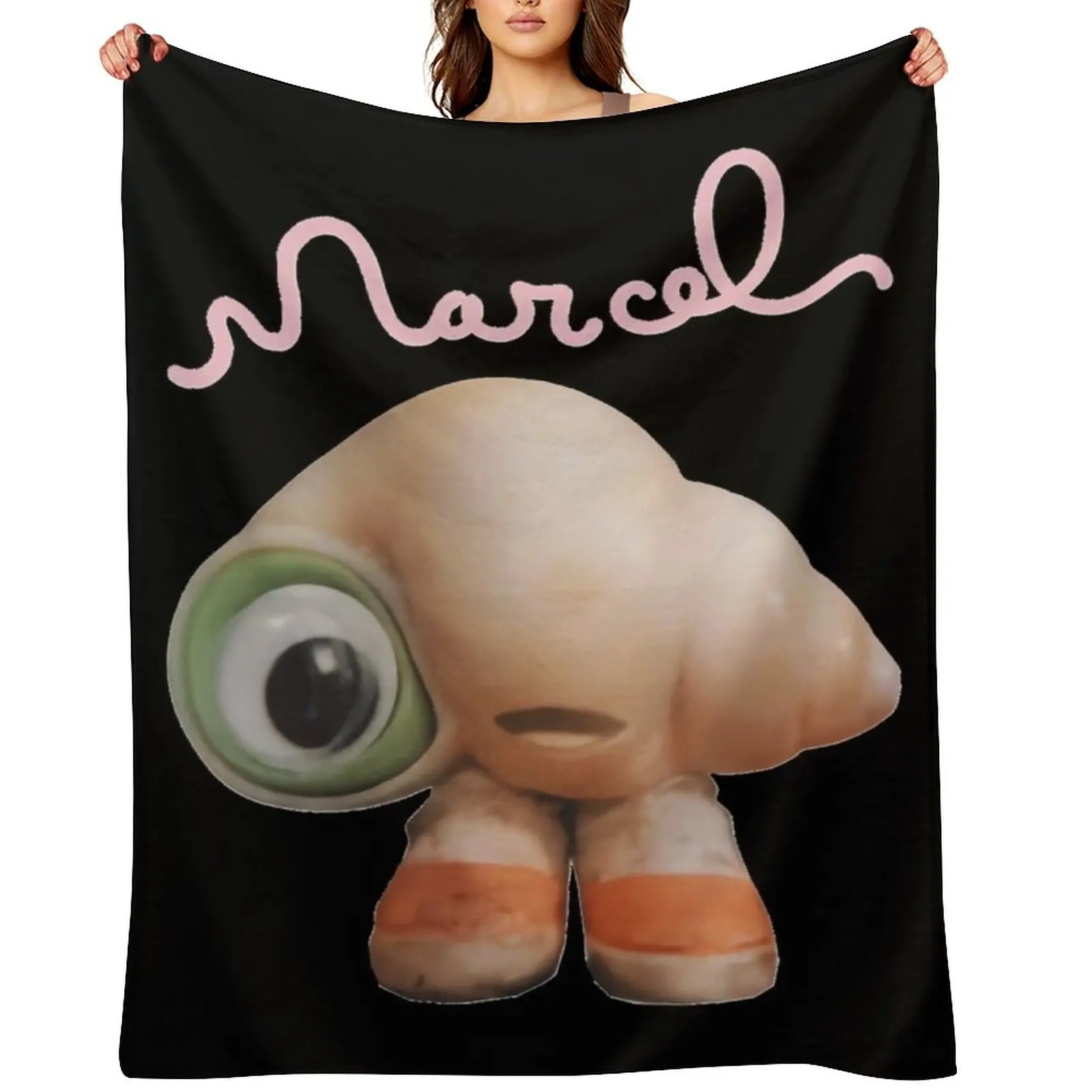 

Marcel-the-Shell-with-Shoes-On-Live-Action-Classic-T-Shirt Throw Blanket Plaid Luxury Thicken Bed Fashionable Blankets