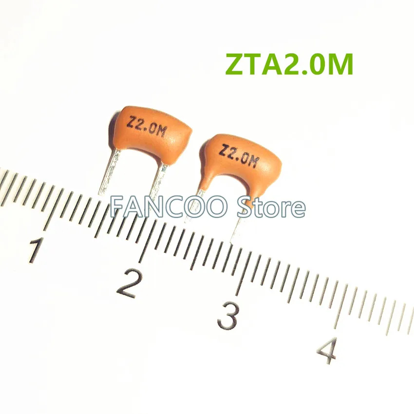 100PCS ZTA2.0M Z2.0M ZTA2.0MT 2.000MHZ DIP-2 2MHZ  Ceramic Resonator