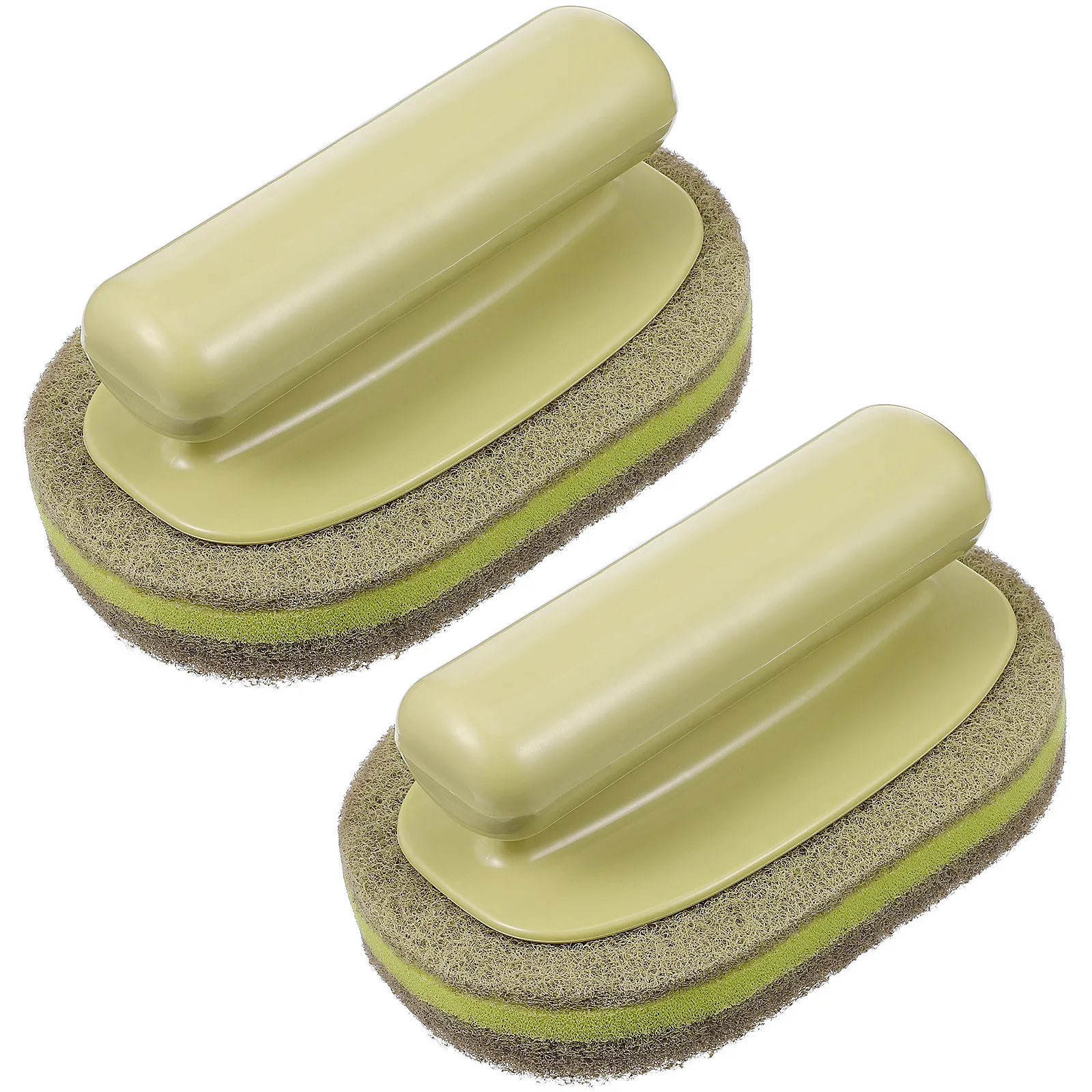 2pcs Powerful Pot Brush for Kitchen & Bathroom – Heavy-Duty Scrubber for Pans, Tiles, Glass, Cookware, Bowls