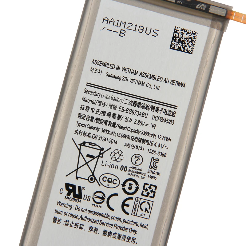 Original EB-BG973ABU Phone Battery For Samsung  GALAXY S10 Galaxy S10 X S10X SM-G9730 G9730 3400mAh