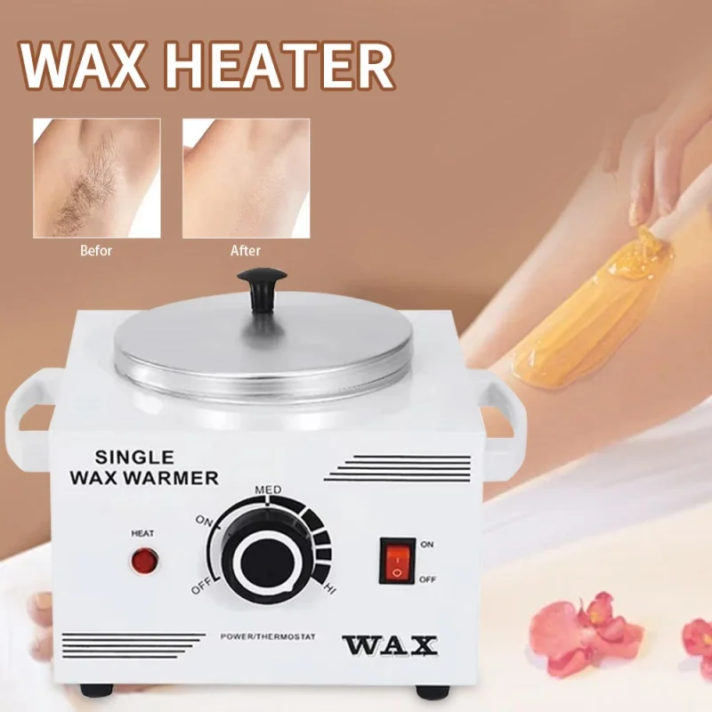 

Portable Wax Warmer Machine for Women Men Painless Hair Removal Professional Single Pot Wax Heater with Adjustable Temperature