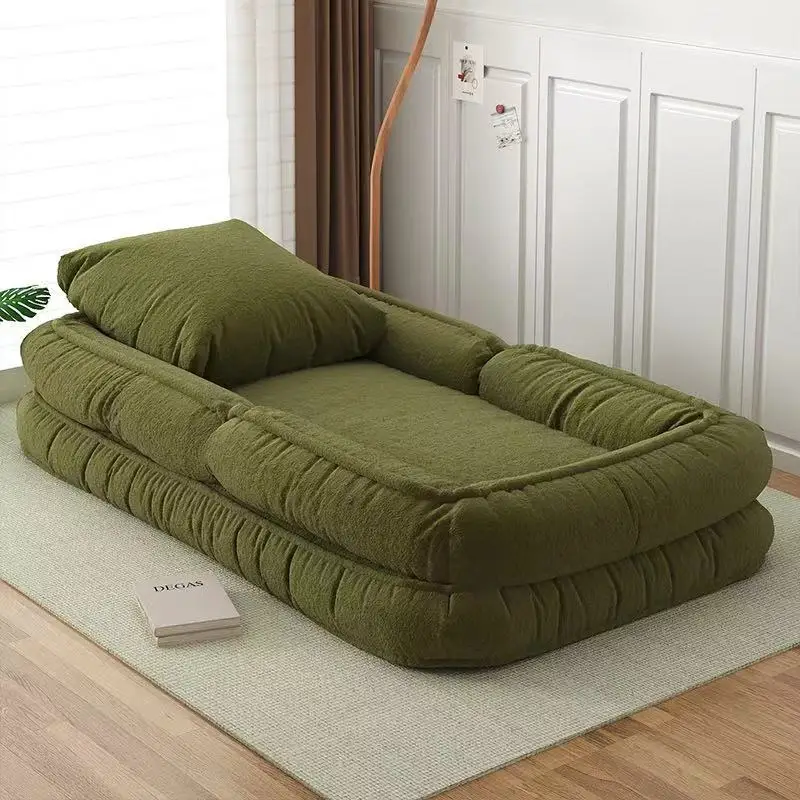 Sofá perezoso para habitación, dormitorio, sofá pequeño individual, doble, reclinable, plegable, para dormir