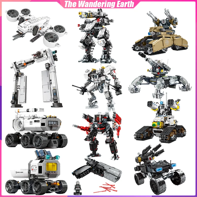 The Wandering Earth Building Blocks Aviation Series Desktop Decoration Puzzle Assembling Model Toys Birthday Gifts for Kids