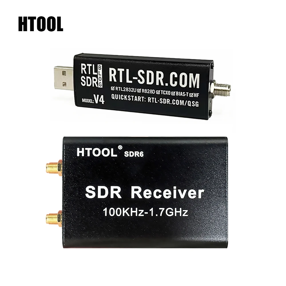 HTOOL SDR6 SDR-V4 블로그 RTL-SDR 수신기 전대역 수신기 소프트웨어 신호 수신기 라디오 항공 단파 광대역 안정