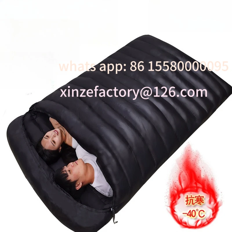 

Customizable New Double Outdoor Couple Plus Down Sleeping Bag Adult