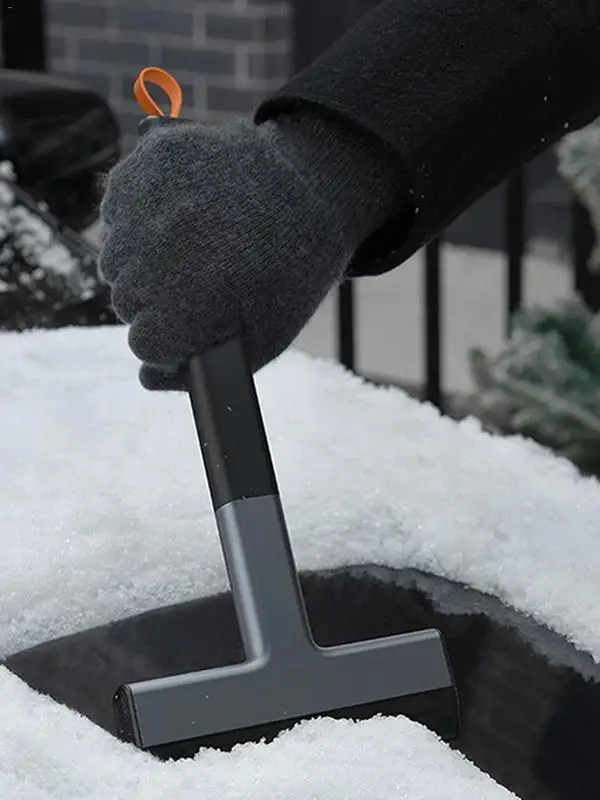 Snow Brush Ice Scraper For Car Ice Snow Removal Shovel Ice Scraper For Car Windscreen Portable And Cute Shovel With Non-Slip