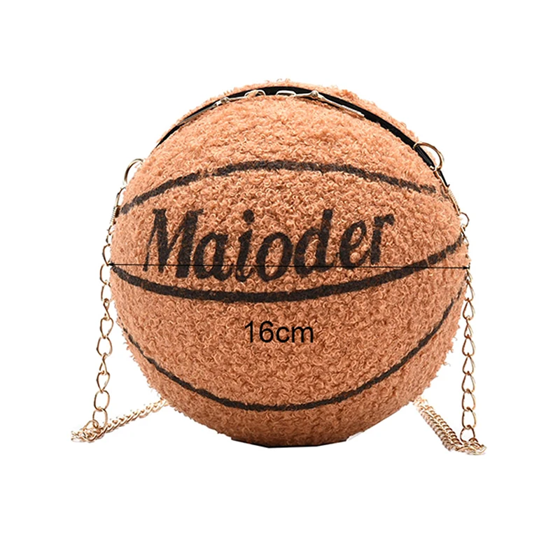 Women\'s bag Basketball Football Shoulder Bags for Children Chain Casual Zipper Tote Purse PU Leather Messenger Crossbody Handbag