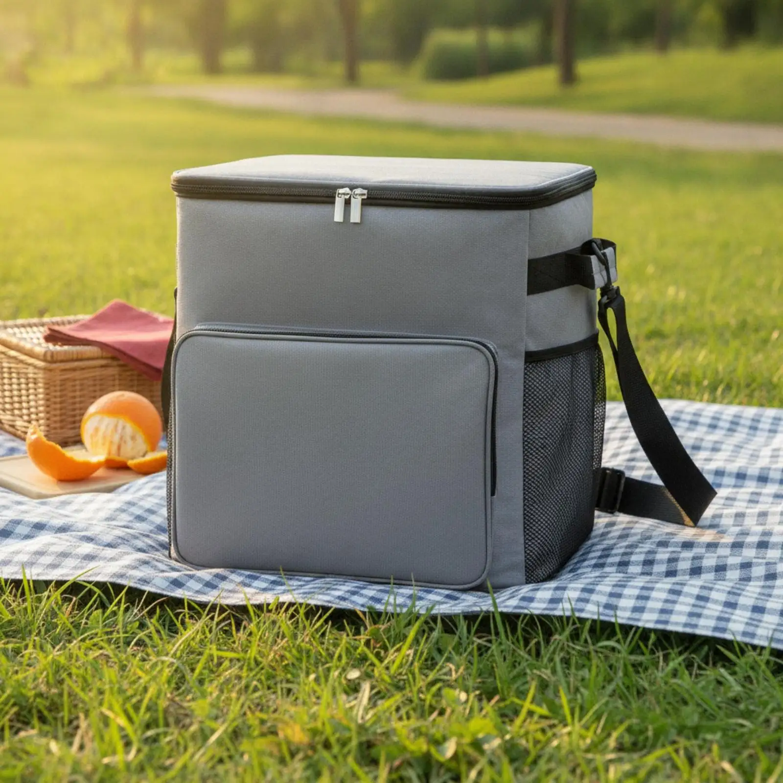 Portable Insulated Cooler Bag Sturdy Cooler Bag with Shoulder Strap Leakproof