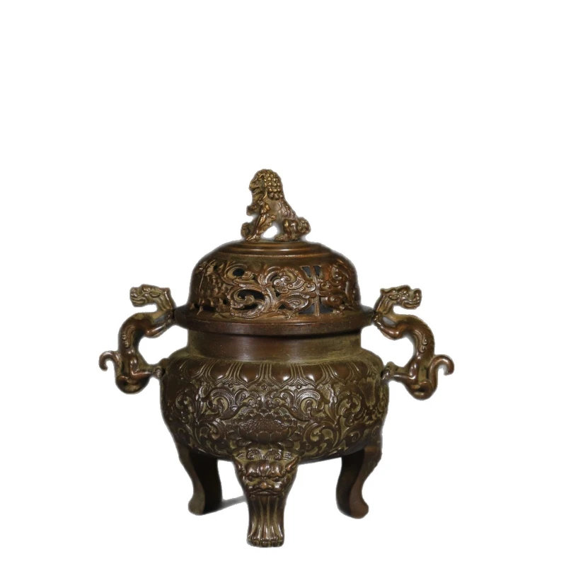 cover dragon ear three-legged incense burner incense household incense burner plug base  burner household