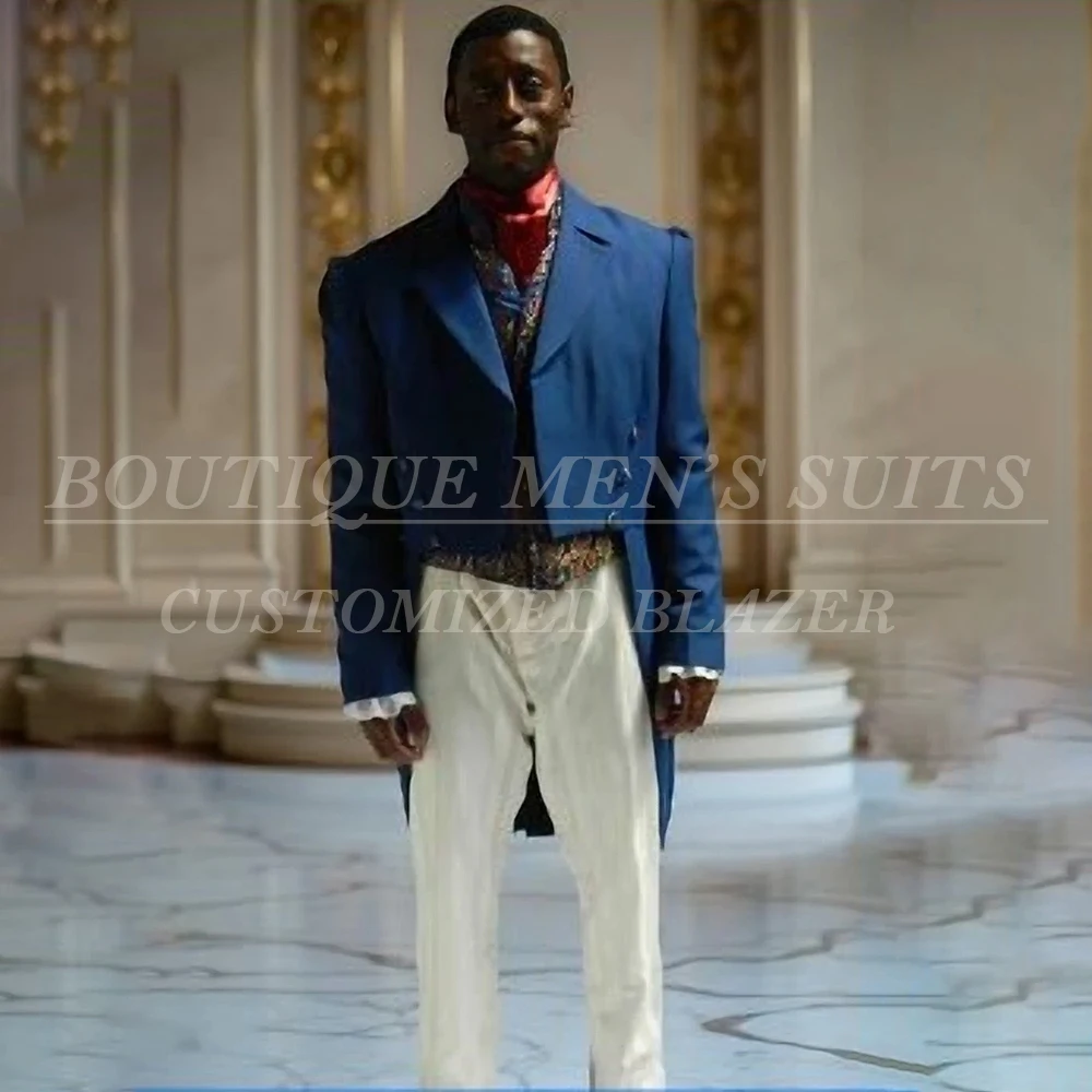 

Elegant Men's Suits 2 Piece Jacket Pants Full Sets Formal Double Breasted Skinny Tuxedos Customzied Male Clothing Blazer Outfits