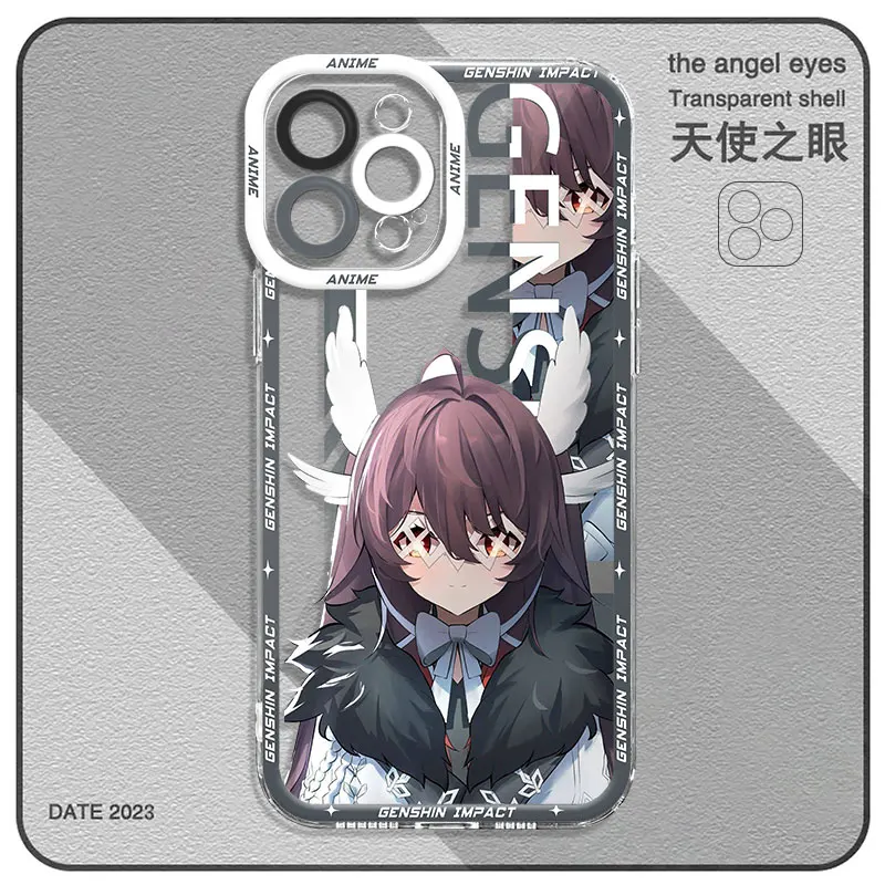 Custodia Anime trasparente Soft Shell Genshin Impact per Xiaomi Mi Poco X3 NFC X4 X5 M3 Pro 11 Lite 11T Pro Cover