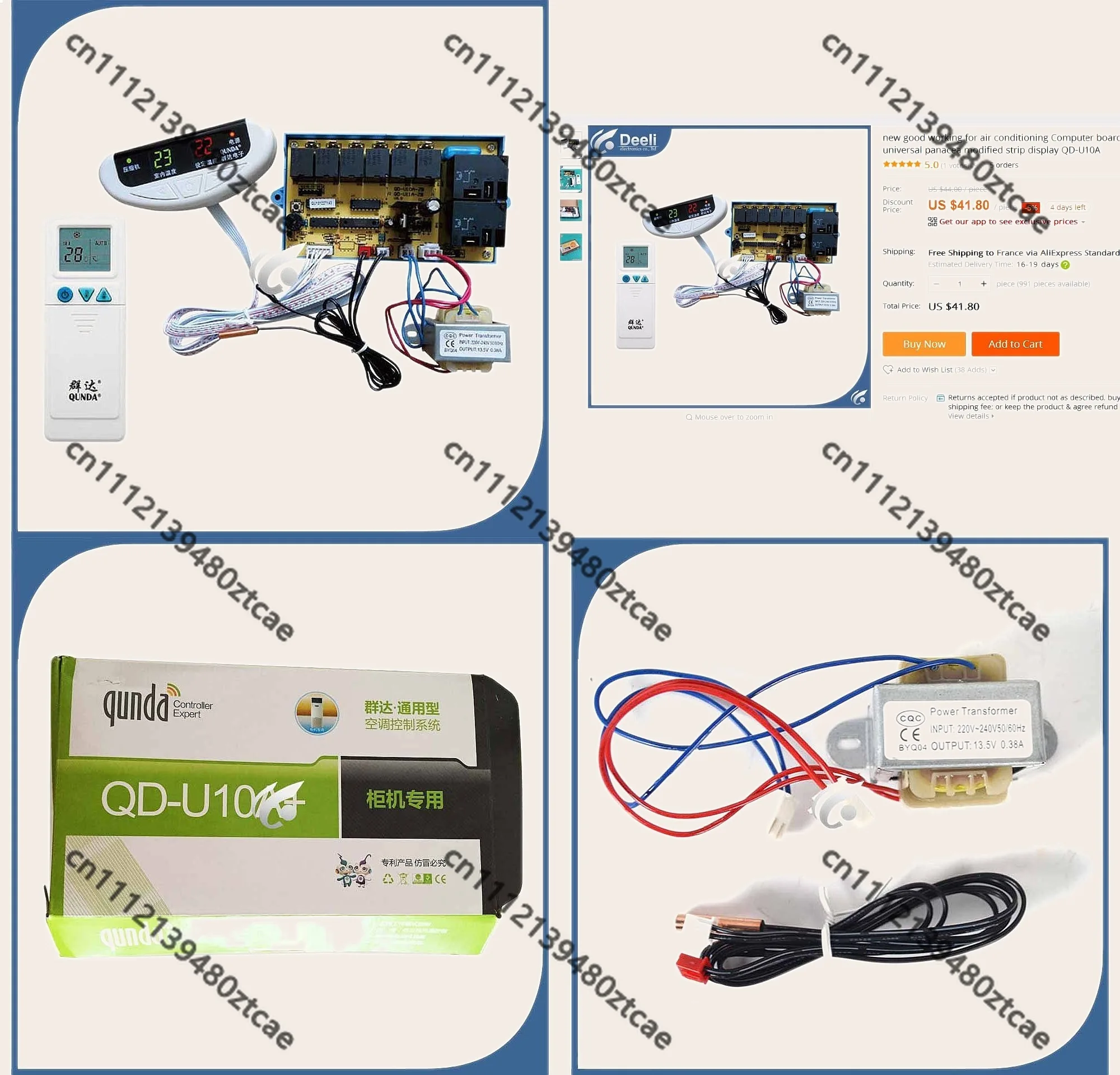 New universal air conditioning computer board control panel modified strip display QD-U10A for AC system replacement