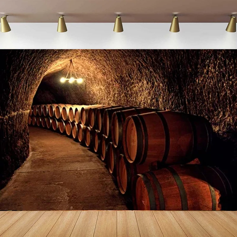 Photography Backdrop Old Wine Cellar Stone Cave Corrider Light Home Decor Pattern Poster Portrait Shooting Background Banner