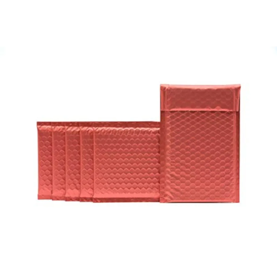 

Почтовые пакеты ProLine Matte Metallic Red с пузырчатой пленкой, 4x8 дюймов, самоклеящиеся, 10 штук