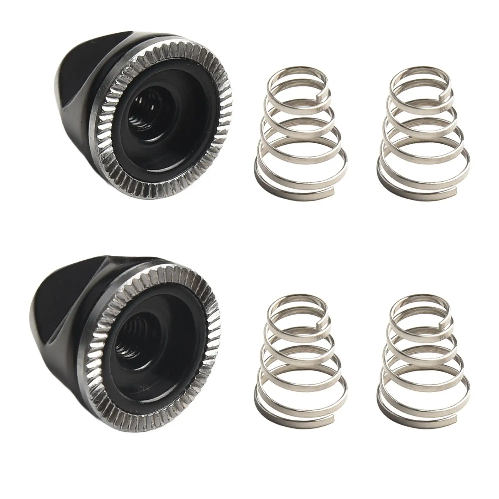 Heavy Duty Quick Release Spring Set for Bike Wheel Skewer Ensures Secure Attachment with M5 Nut Screw Nut Axle Bolt