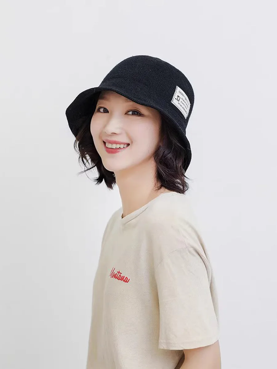 Fashionable Bucket Hat with Hair Attached for Women,Short Wavy Detachable Hair Extensions Hat Wigs for Summer/Spring,Cap Wig