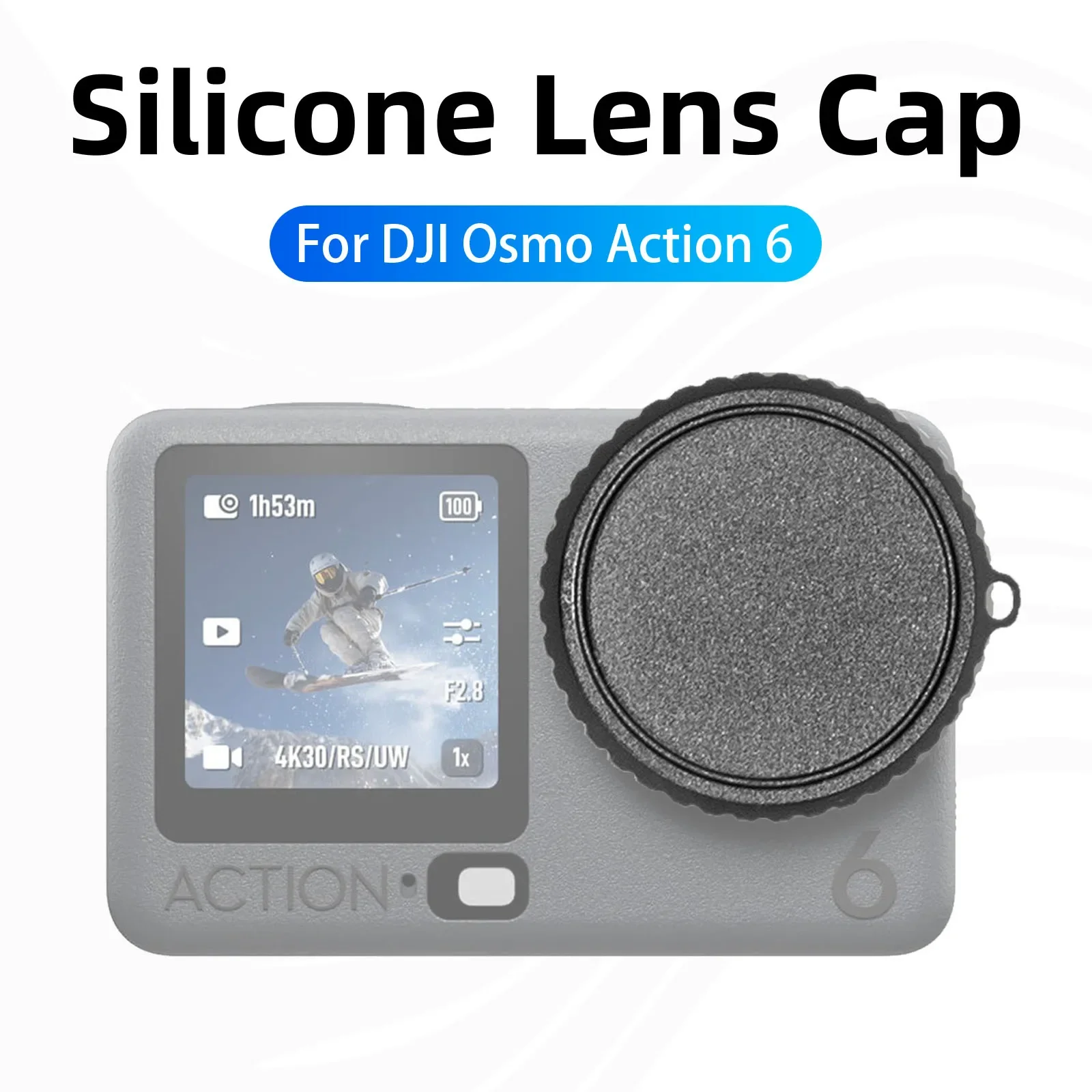 

Lens Cap for DJI Osmo Action 6 Soft Silicone Lens Protective Cover DJI Osmo Action6 Anti-scratch Anti-fall Camera Accessories