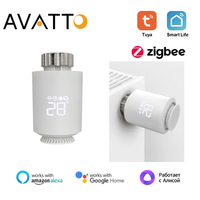 AVATTO Tuya ZigBee TRV Thermostatic Radiator Valve,Radiator Programmable App Remote Temperature Controller,and Alexa Google Home