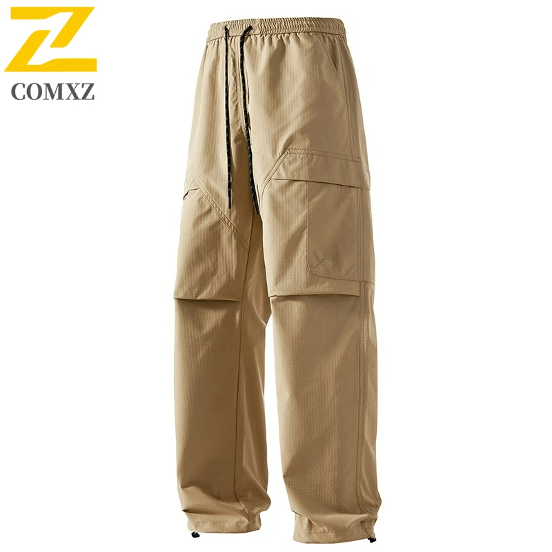 

Men's Streetwear Utility Trousers 2025 New Loose Casual Wide Leg Trousers Weatherproof Mountain Trekking Fashion Outdoor Pants
