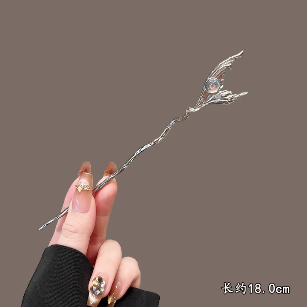 خمر Moonstone نجمة القمر الشعر العصي للنساء النمط الصيني عبر شرابة دبوس الشعر القرص عيدان الشعر إكسسوارات الشعر