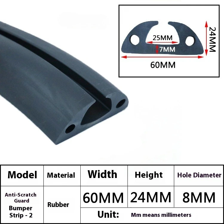 Ship collision protection rubber strip, card slot, marine rubber strip, sealing strip, motorboat, speedboat, assault boat