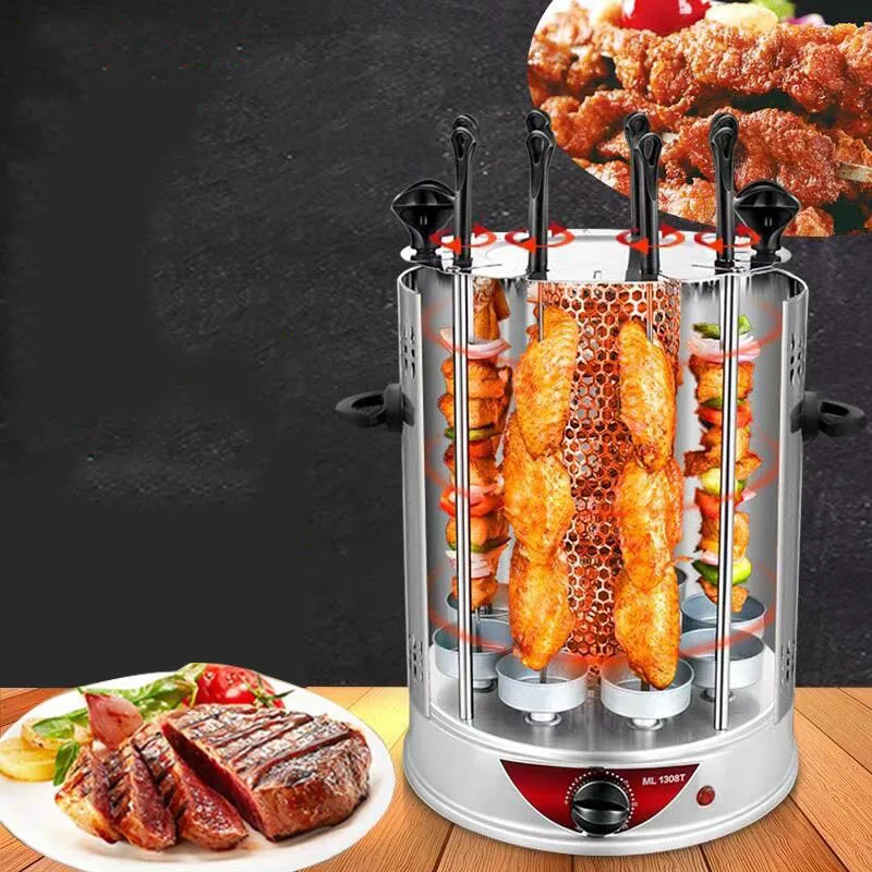 BBQ Grill Electric Smokeless Automatic Rotating Grill