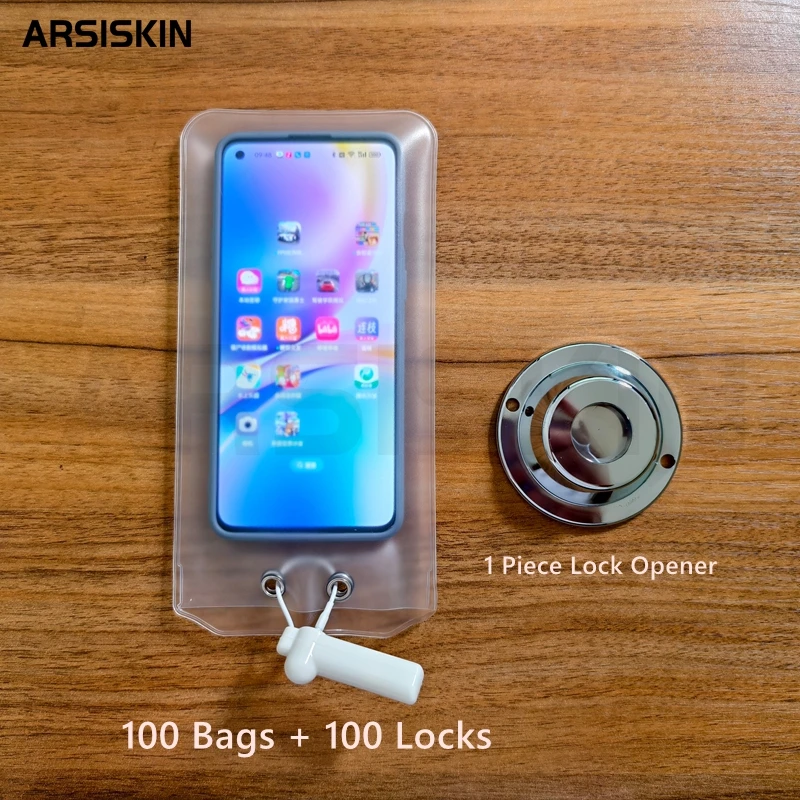 

100 sets Anti Camera Bag No Picture Pouch Reuse No Photography Allowed Bag PVC Phone Bag For Muslim Wedding & Event