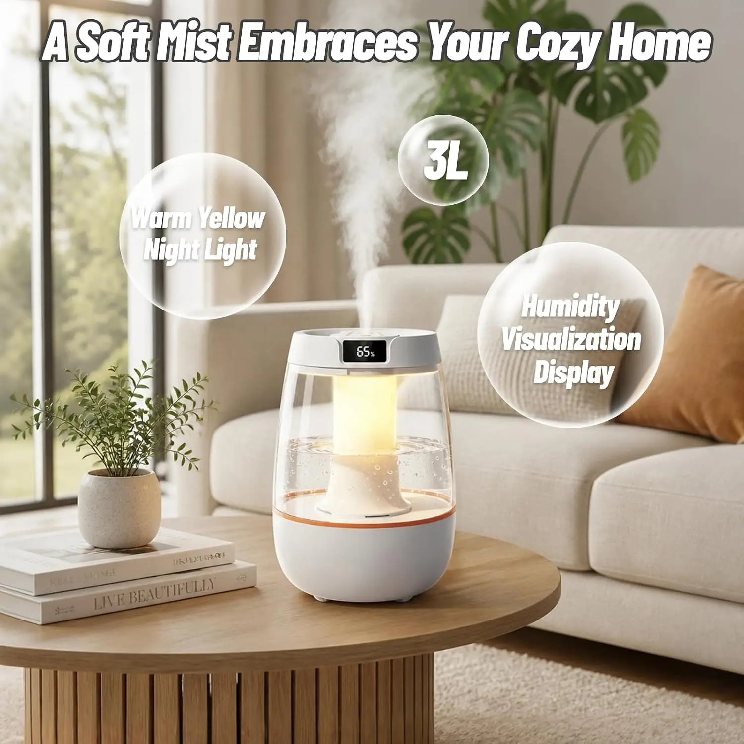 Jellyfish Diffuser Mini Diffuser Aroma With Three Spray Modes And Dual Fog Options