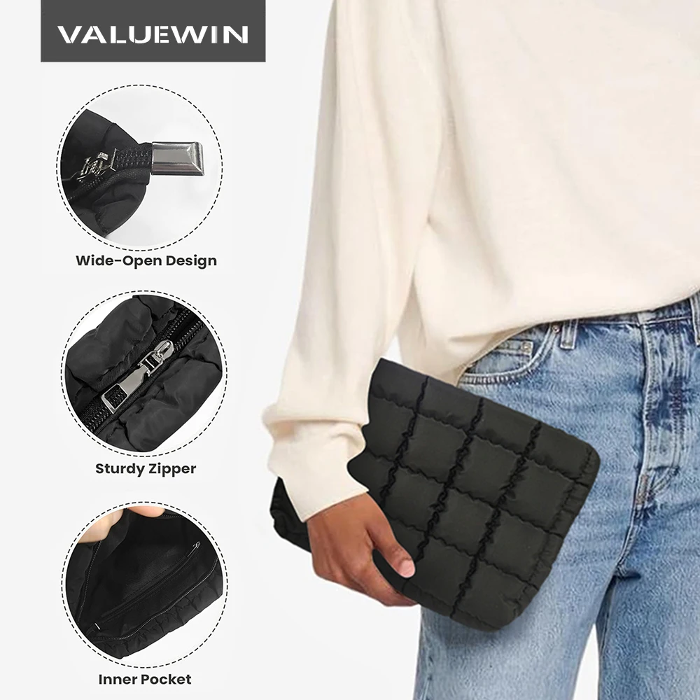 

Travel Cosmetic Bag Multifunction Travel Cosmetic Bag Women Toiletries Fluffy Makeup Bag Cosmetic Organizer Bag