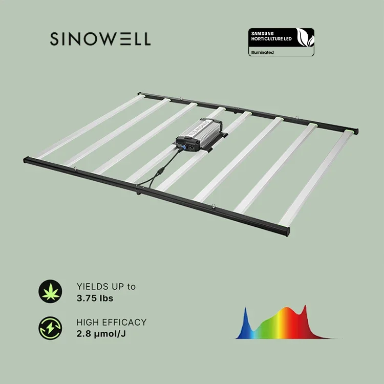 SINOWELL 800W Commercial 8 Bars Vertical Farming Professional Samsung Lm301B