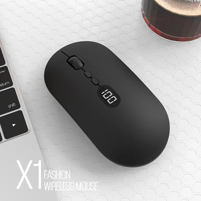 Беспроводная мышь Xiaomi X1 с экраном 2,4G, портативная USB-мышь с двумя режимами, бесшумный щелчок, офисная модная игровая мышь для ноутбука