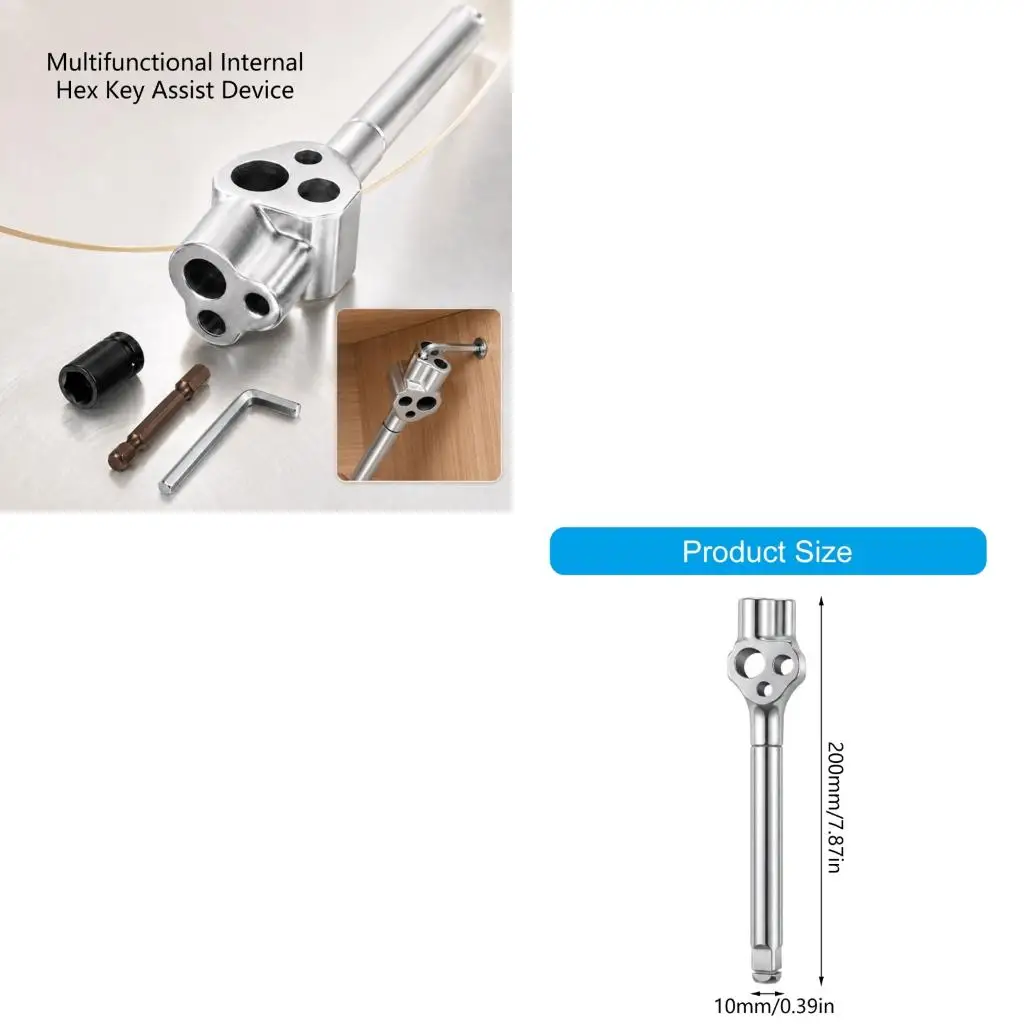 Universal 20Cm Adapter Compatible for Square Sockets And Various Wrenches Double Hole Bit Extenders high quality