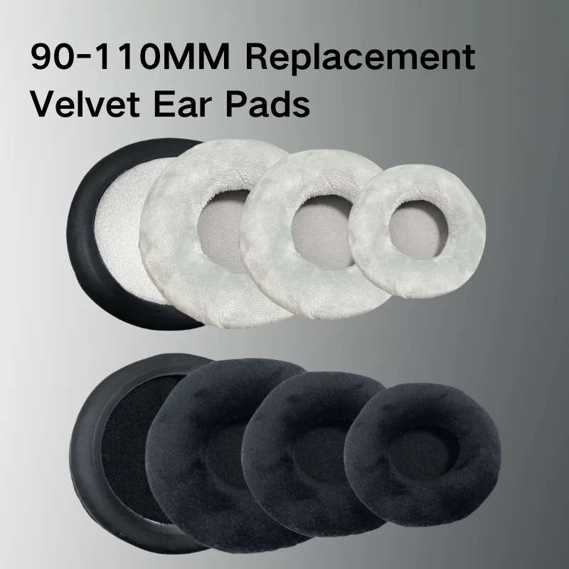 90mm 105mm 110mm mm Ersatz Samt Ohr polster Universal Komfort Ohren schützer Kopfhörer Reparatur zubehör Kopfhörer hülle