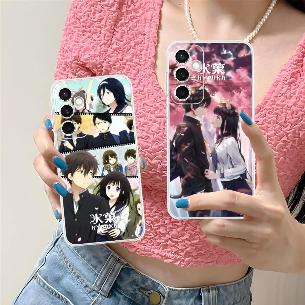 

Hyouka Chitanda Oreki Mobile Phone Case for Samsung Galaxy S25 S24 S23 S22 S21Plus FE Ultra Clear Colorful Cover Luxury Pretty