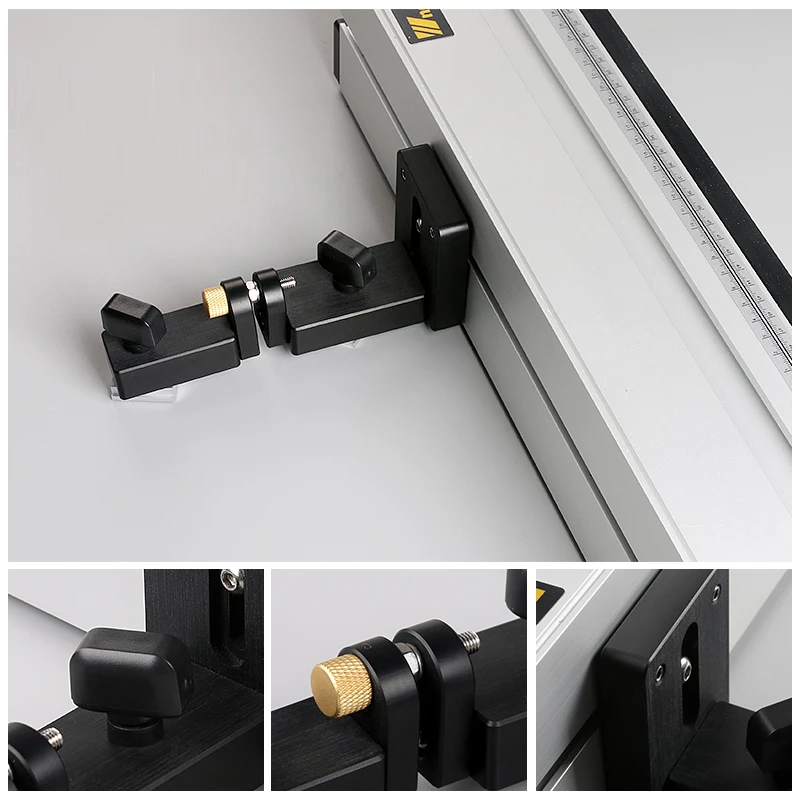 Heavy Duty Router Fence + 2PCS 400mm T-tracks + 1PCS 690mm Bracket to Fix Featherboards, Updated with Dust Port Connection