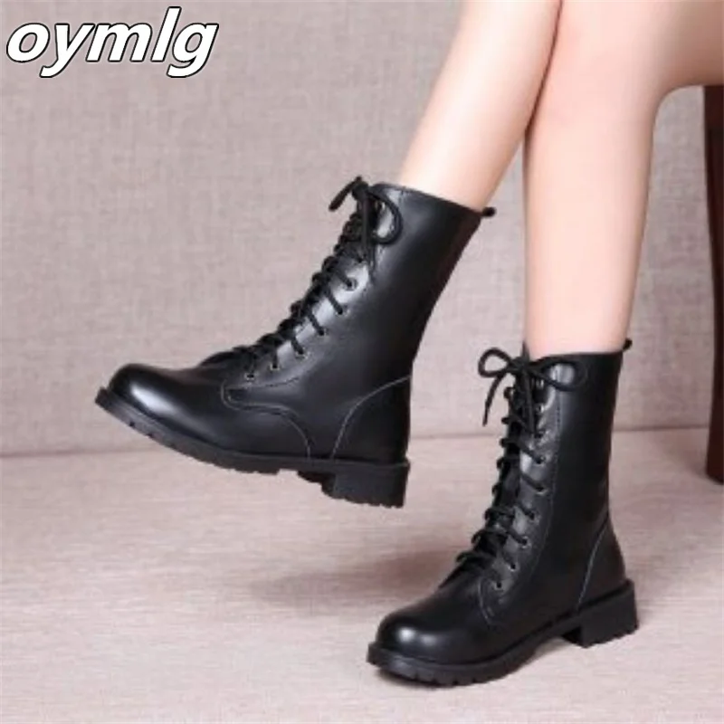 Women's singles shoes 2023 new spring and autumn fashion thick soled motorcycle boots trend short boots