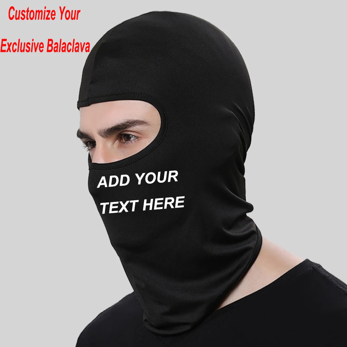 Musion Customized Balaclava Multicolour Full Mask Breathable Motorcycle Mask Slogan Unisex for Cyclying Special Gift