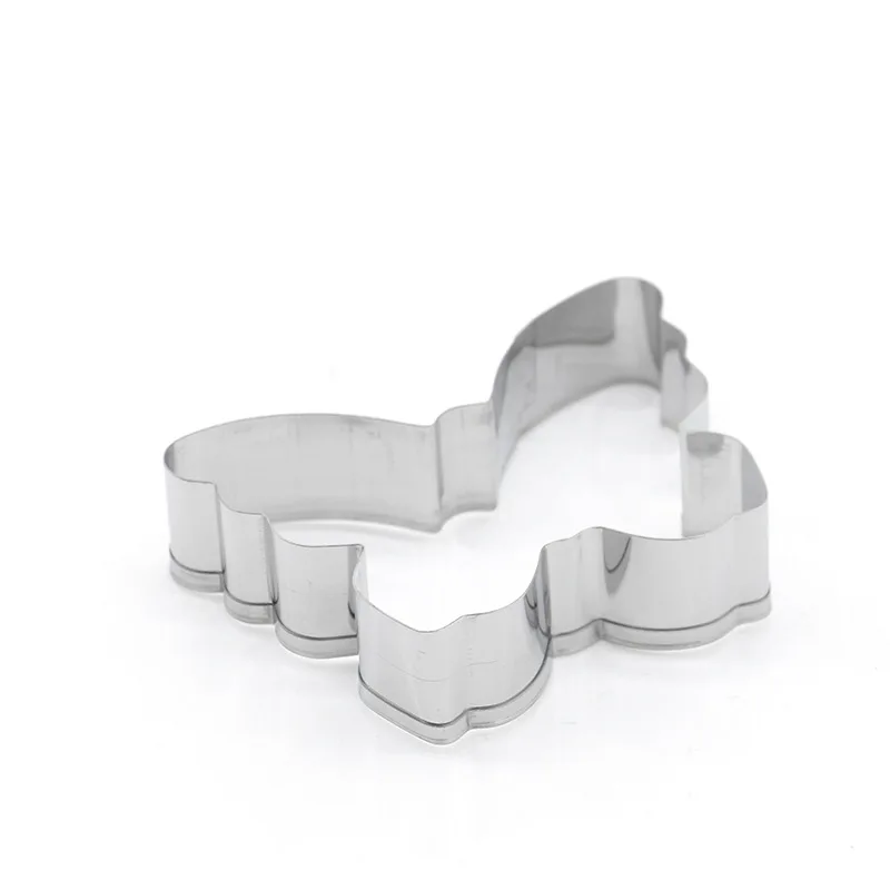 Butterfly Cookie Cutter Stainless Steel Biscuit Knife Baking Fruit Kitchen Mold Embossing Printing Cookie Stamp