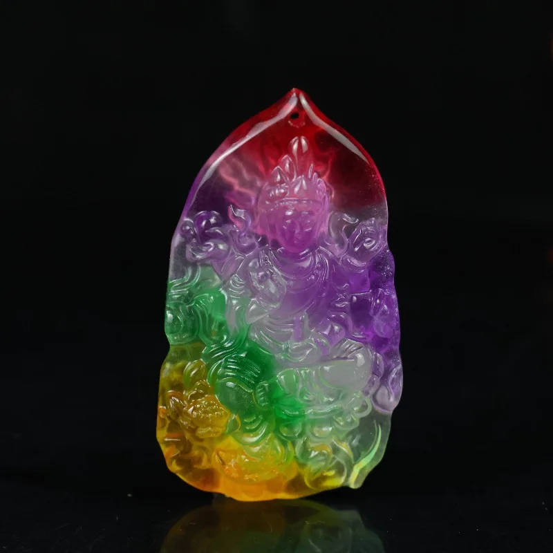 

Новое ожерелье-кулон из натурального кварцита с эффектом ледяной прозрачности, цвета нефрита, бренд Guanyin