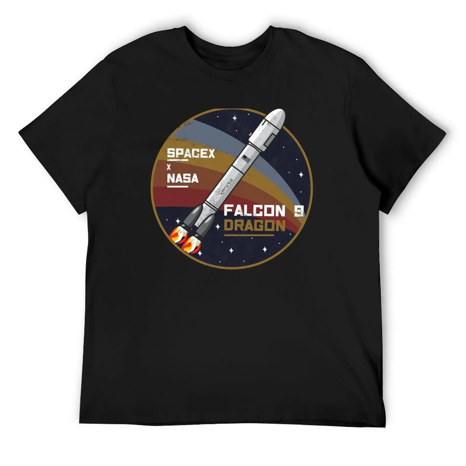 

Falcon 9 - Dragon Aerospace T-Shirt oversized t shirt Luxury man quick drying graphics workout shirts for men