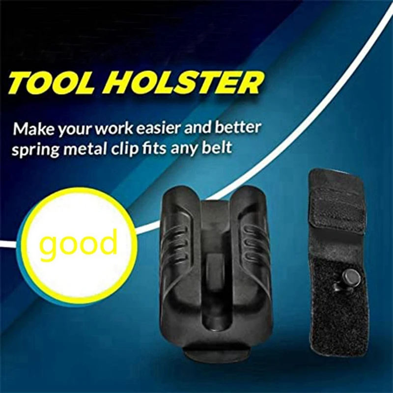 Men's Tool Belt Portable Drill Stand Tool Holster Hammer Recovery Set Self-Locking Quick Pull Belt Holster Clamp Hammer