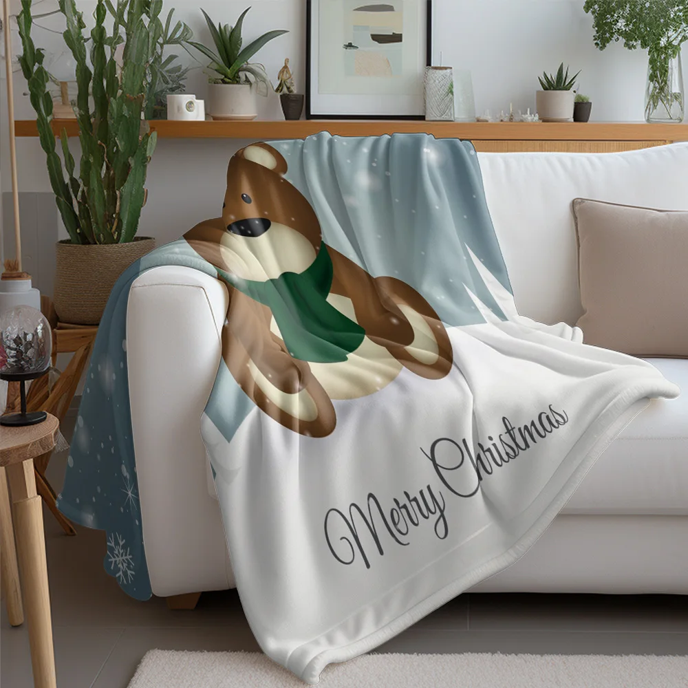 TU Fluffy Throw Blanket Cozy Sherpa Fleece Warm Soft Bedspread Couch Cover Home Decor Gift Idea Christmas