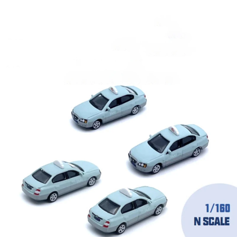 

1:160N Scale Elantra Taxi Simulation Alloy Car Model Static Display Collectible Toy Gift Souvenir Decoration
