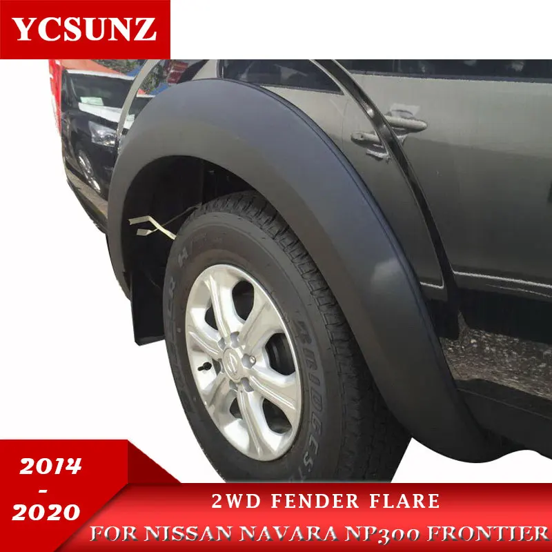 Wheel Arch Mudguards Fender Flares For Nissan Navara NP300 2WD 2014 2015 2016 2017 2018 2019 2020 Frontier Car Accessories 4x2