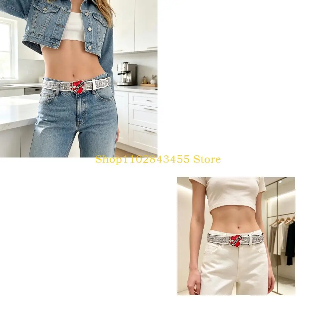 49MC Decorative Waist Belt with Embossed Strap for Dresses and Skirts Waist Decors