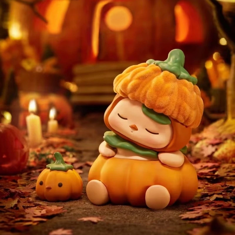 

Аутентичная детская фигурка Pucky Pumpkin, ограниченная коллекция игрушек, кавайные украшения, фигурки, домашний декор, настольная модель, куклы, подарки для девочек