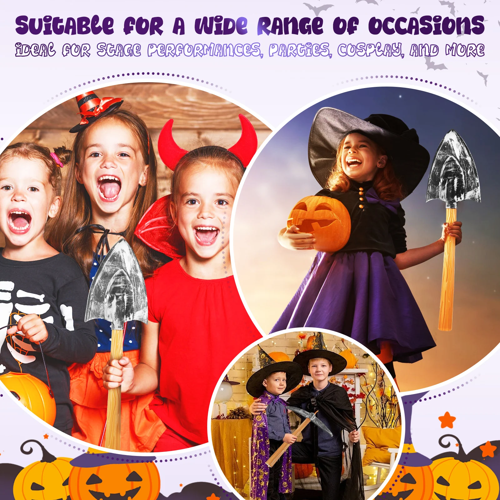 Juego de picaretas de espuma, accesorio de Cosplay enano para fiesta de Halloween, puesta en escena, accesorios de Gnomo, picareta de espuma, 1 Juego