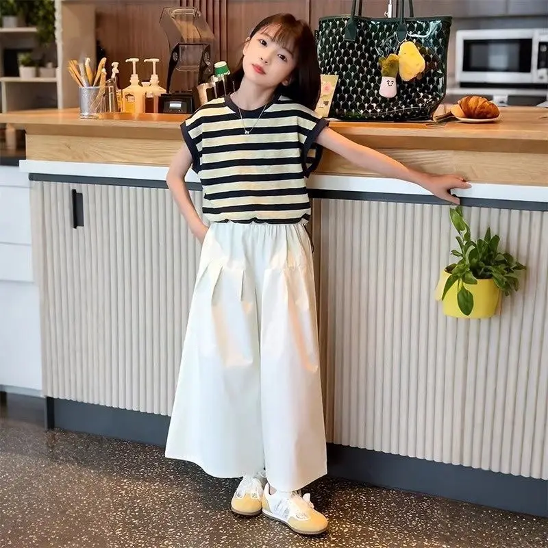 

Kids Girls Clothes 10 12 Years Old Child Sets T-shirt Summer Suit From Cartoon Children's Fashion Korean Costume Girl Clothing 8